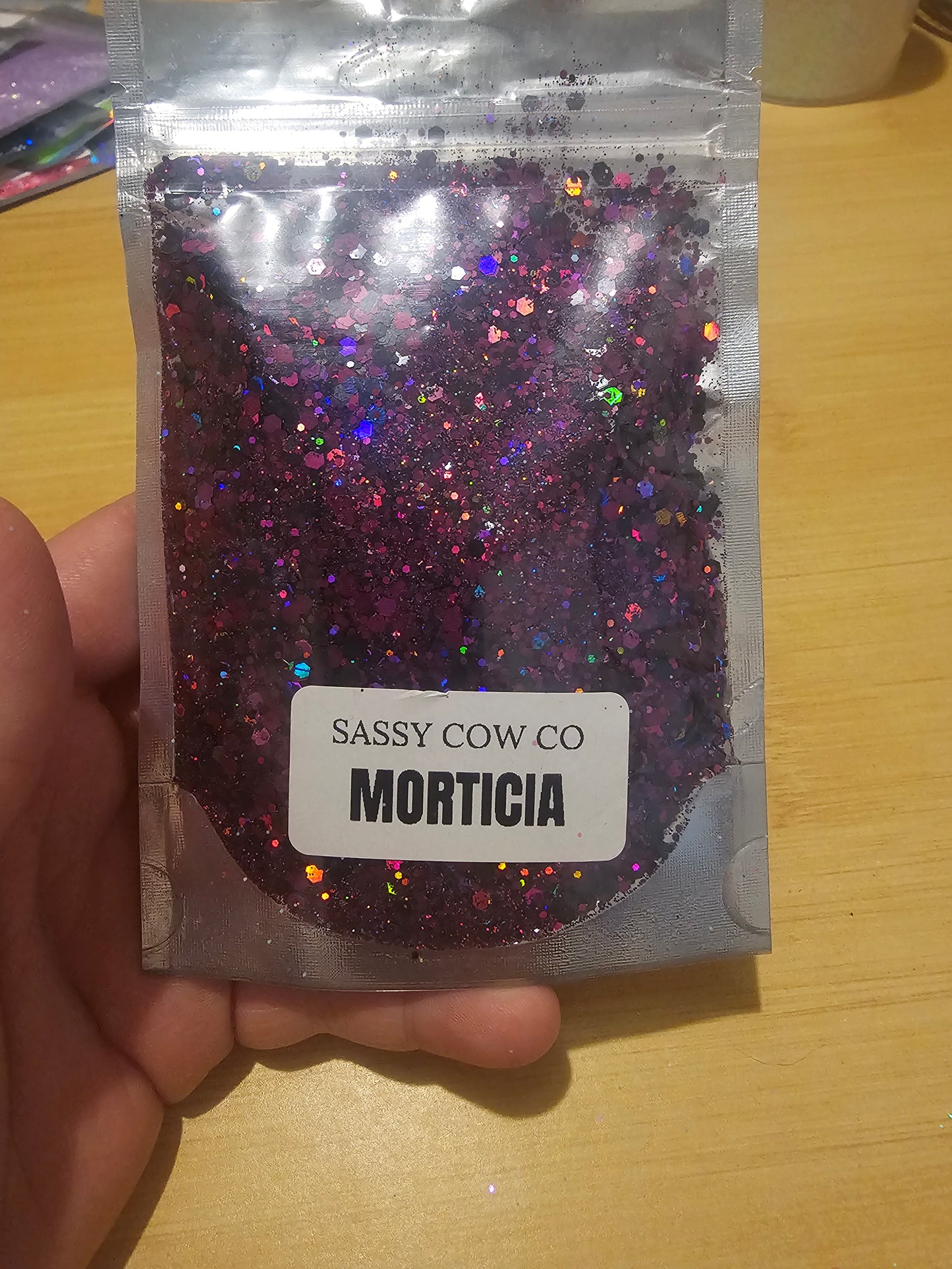 #592 Morticia Chunky Glitter
