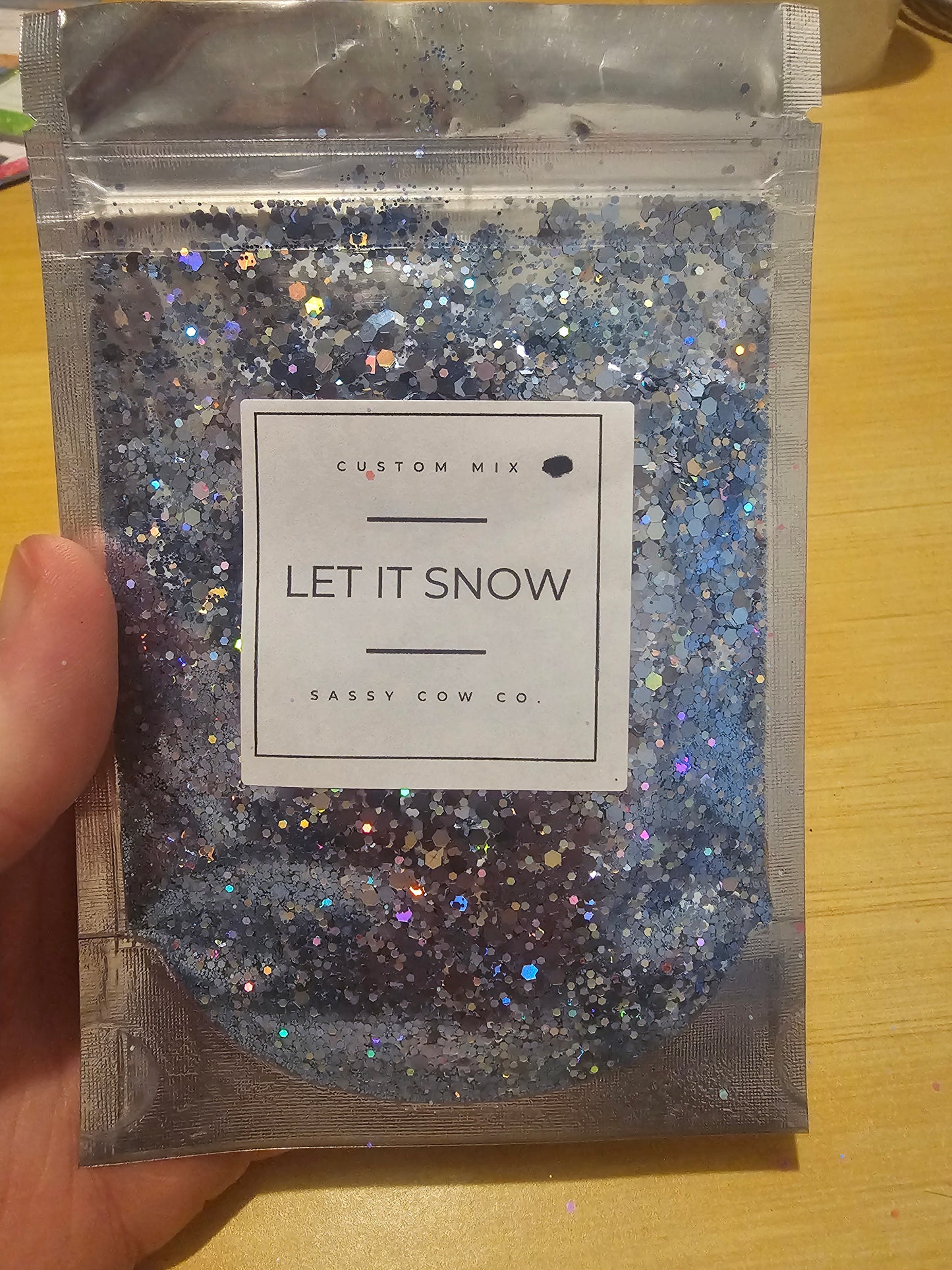 #589 Let It Snow Chunky Glitter
