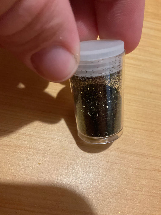 #477 Black Fine Glitter