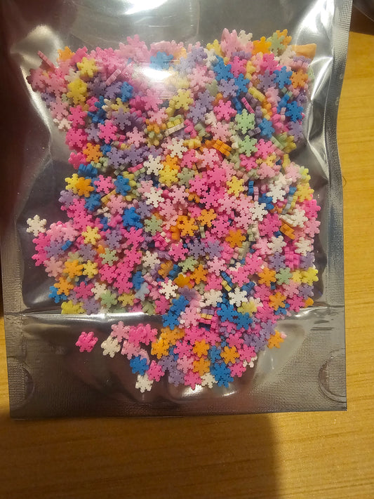 #576 Colorful Snowflakes Pieces
