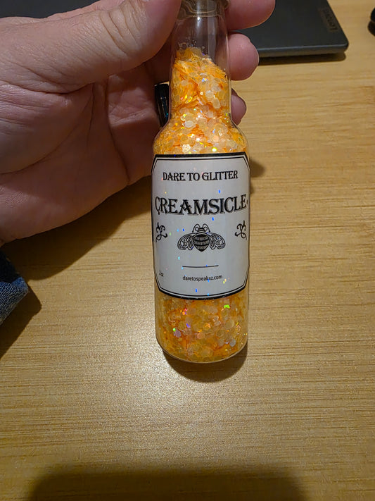 #830 Creamsicle Chunky Glitter