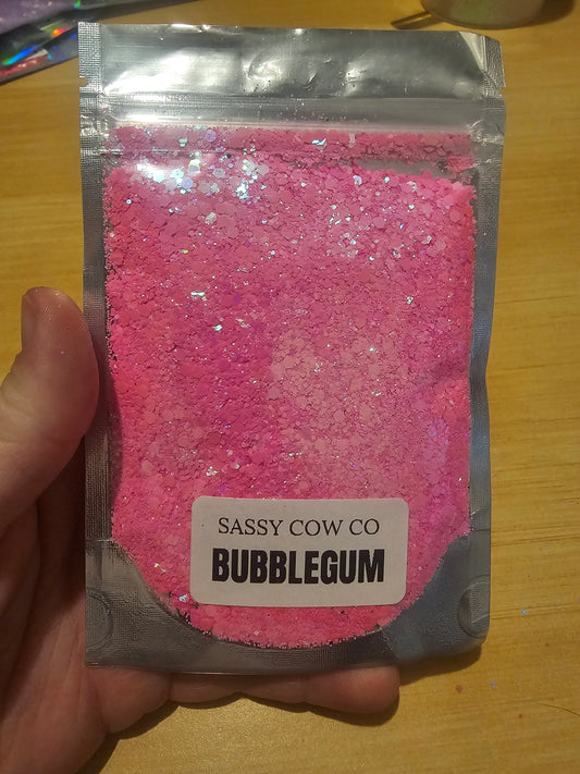 #593 BubbleGum Chunky Glitter