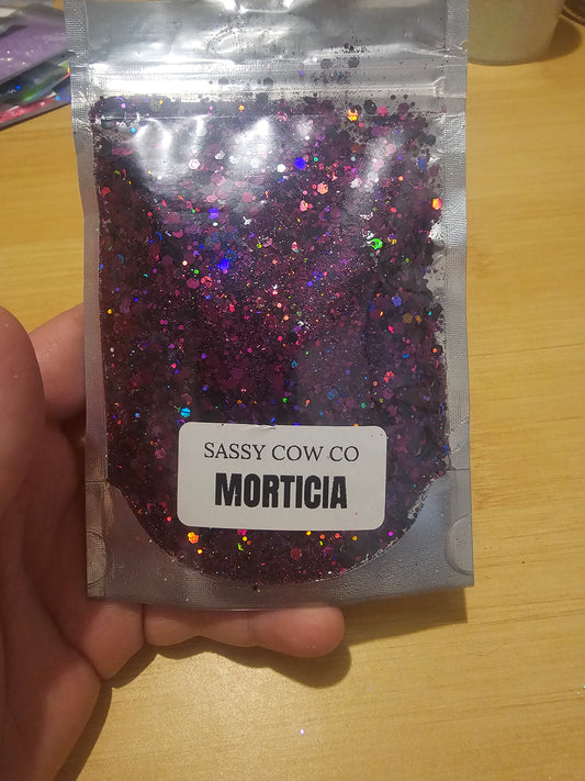 #592  Morticia Chunky Glitter