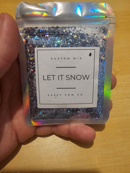 #586 Let It Snow Chunky Glitter