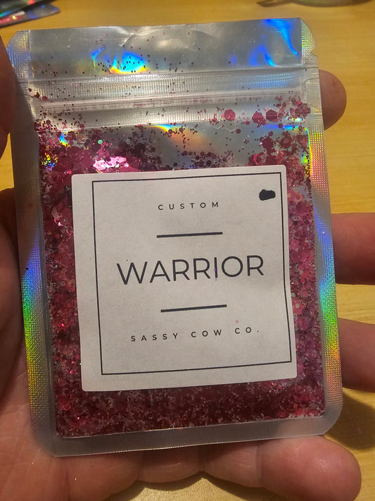 #597 warrior Chunky Glitter